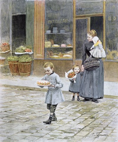 Festa del papà, 1891 da Victor Gabriel Gilbert